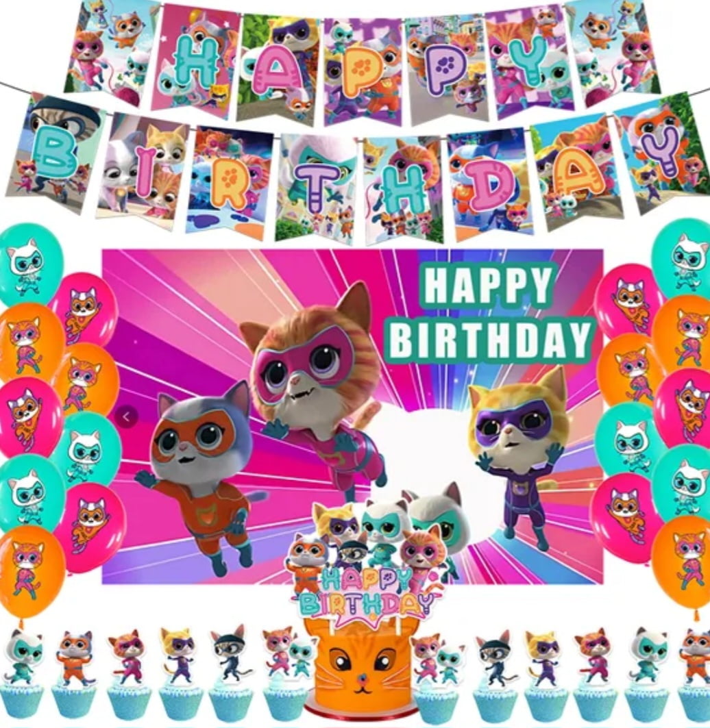 Super kitties party prop cutout