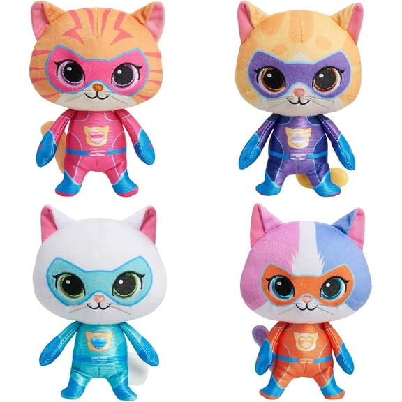 Super Kitties Plush Toy Cute Superkitties Plushies Dolls Cartoon Super Cat Figure for Kids Girls Fans Cute Plushy Gift 6.2 inches
