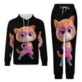 thumbnail image 1 of Super Kitties Sweatshirt & Sweatpants Tracksuit Sets Printed Casual Pullover Hoodie & Pants Set S, 1 of 9