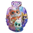 thumbnail image 1 of Super Kitties Sweatshirts Casual Pullover Hoodie Jacket Unisex Hooded Activewear 3D Printed Long Sleeve Sweater with Pocket XL, 1 of 8