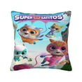 thumbnail image 1 of Super Kitties Throw Pillow Cover Decoration Pillow Case Cushion for Home Sofa Couch 18"x18", 1 of 7