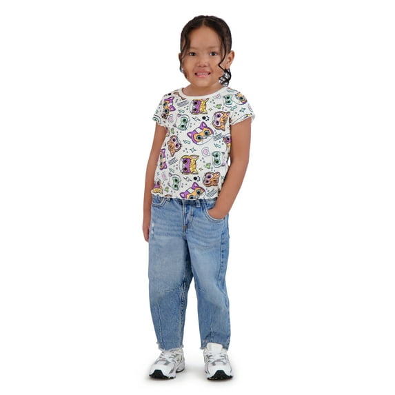 Super Kitties Toddler Girl 2 Pack Tee Shirts, Sizes 12 Months-5T