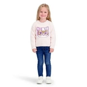 BLUEY Super Kitties Toddler Girls Lurex Mohair Sweater, Sizes 12 Months - 5T