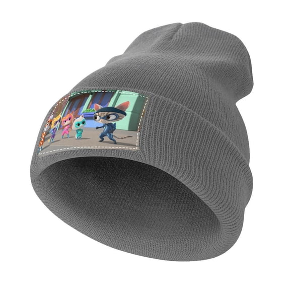 Super Kitties Winter Beanie Hats for Men Women, Warm Cozy Knitted Cuffed Skull Cap