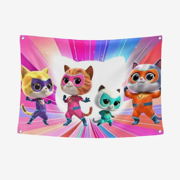 Super Kitty Banner Background Backdrop 3.28*4.92FT/100*150CM