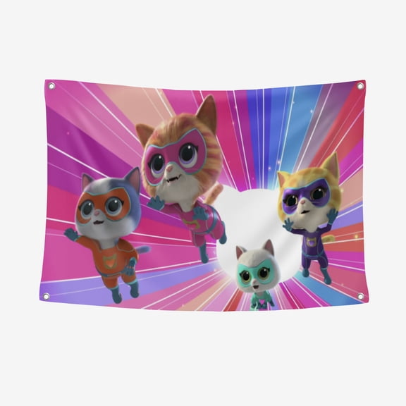Super Kitty Banner Background Backdrop 3.28*4.92FT/100*150CM