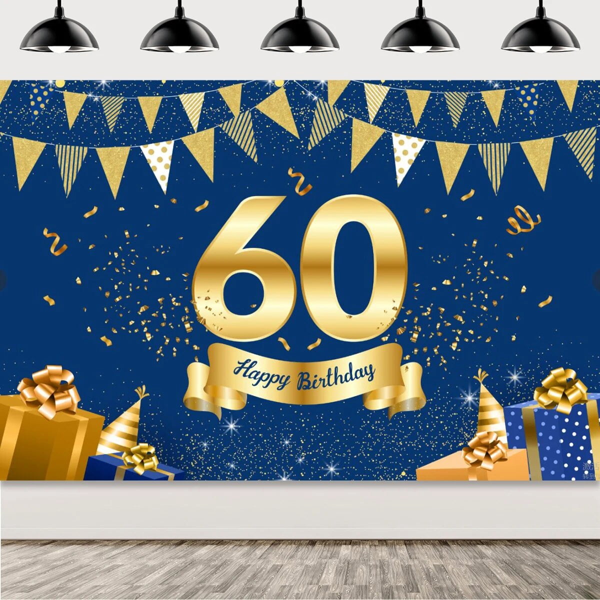Super Large 60th Birthday Banner 60th Birthday Party Decor Banner Happy ...