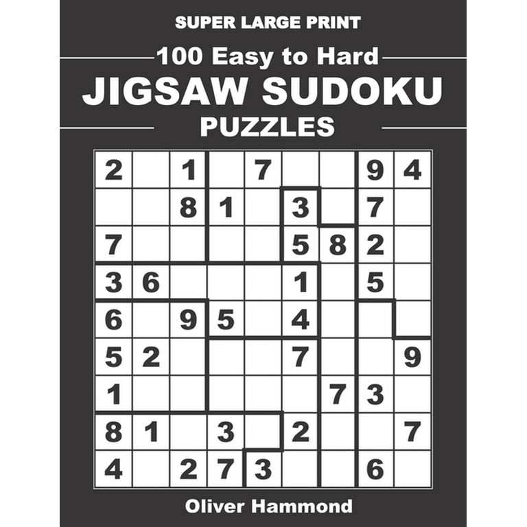 Kane's Sudoku Solver Large Print: 100 Hard Sudoku Puzzles – 1 Per