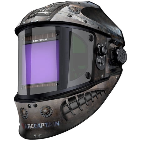 ARCCAPTAIN Super Large View Welding Helmet 3.94" x 7.06" True Color Welder Helmet with Side View