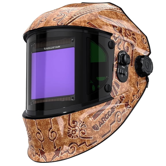 ARCCAPTAIN Super Large View Welding Helmet 3.94" x 7.06" True Color Welder Helmet with Side View