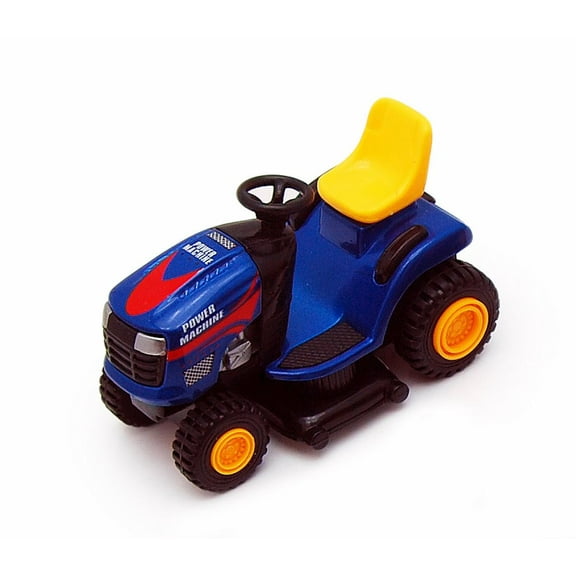 Super Lawn Tractor, Blue & White - Showcasts 9669D - 4 Inch Scale Diecast Model Replica (Brand New, but NOT IN BOX)