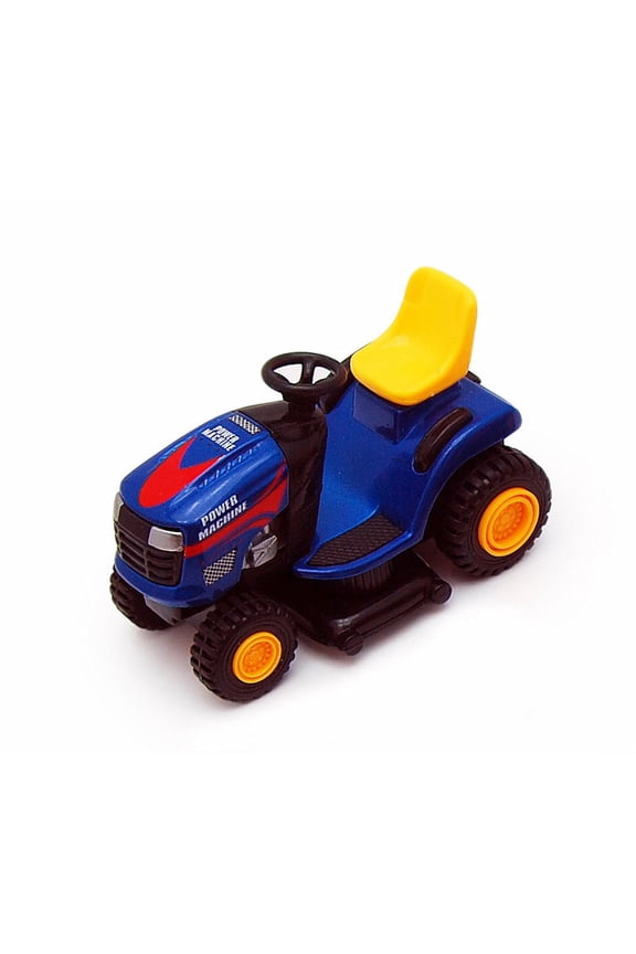Super Lawn Tractor, Blue & White - Showcasts 9669D - 4 Inch Scale Diecast Model Replica (Brand New, but NOT IN BOX)