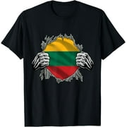 Super Lithuanian Lithuania Flag Country Roots Heritage T-Shirt
