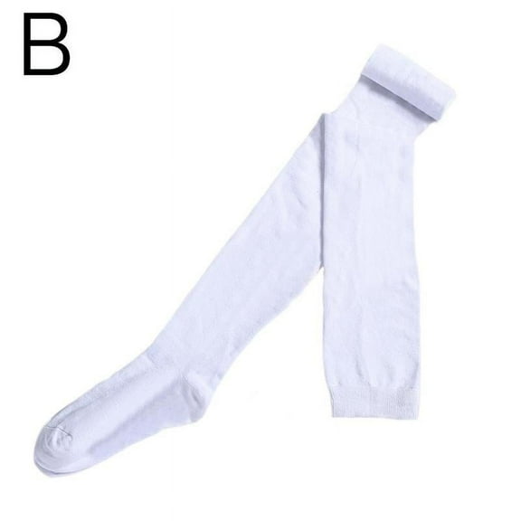 Super Long Female Tall 80Cm Cotton Blend Socks Men and Women The Knee Over Thigh High Black white C4V7
