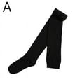 thumbnail image 1 of Super Long Female Tall 80Cm Cotton Blend Socks Men and Women The Knee Over Thigh High Black white S6P6, 1 of 9