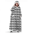 thumbnail image 1 of Super Long Flannel Blanket with Sleeves Winter Hoodies Sweatshirt Women Men Pullover Fleece Giant TV Blanket Oversized, 1 of 2
