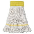thumbnail image 1 of Super Loop Wet Mop Head, Cotton/Synthetic Fiber, 5" Headband, Small Size, White, 12/Carton, 1 of 2