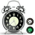thumbnail image 1 of Super Loud Alarm Clock for Heavy Sleepers, 4 inches Twin Bell Alarm Clock with Backlight, Silent Non-Ticking & Luminous dial, Digital Alarm Clocks for Kids, Adults, Bedrooms, Silver, 1 of 7
