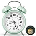 thumbnail image 1 of Super Loud Alarm Clock for Heavy Sleepers, 4 inches Twin Bell Alarm Clock with Backlight, Silent Non-Ticking & Luminous dial, Digital Alarm Clocks for Kids, Adults, Bedrooms(Green), 1 of 8