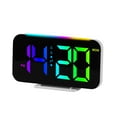 thumbnail image 1 of Super Loud Alarm Clock for Heavy Sleepers Adults, Digital Clock with Large 7 Inch LED Display, Dimmable RGB 7-Color Night Light, Adjustable Volume, USB Charger & Snooze for Bedroom, White, 1 of 3