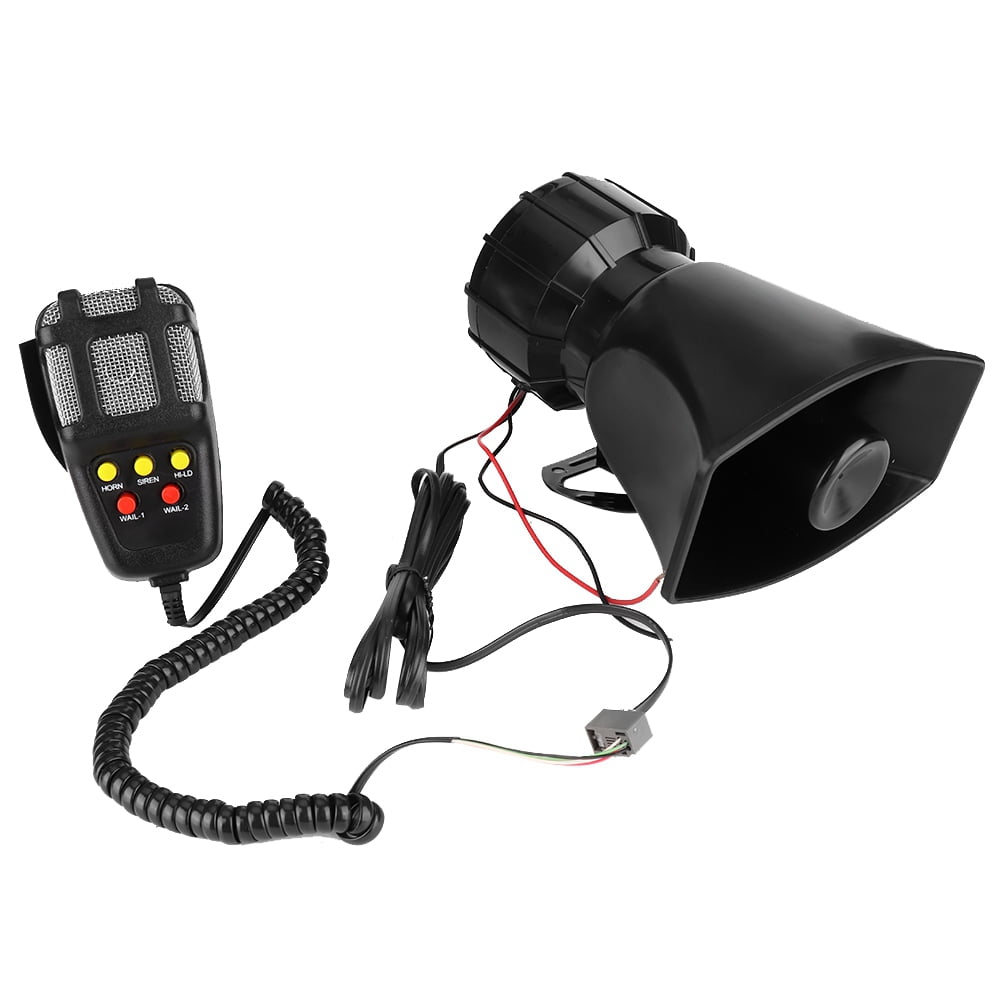 Super Loud Car Warning Alarm Siren Horn Speaker with Mic 115130db 5 Tone