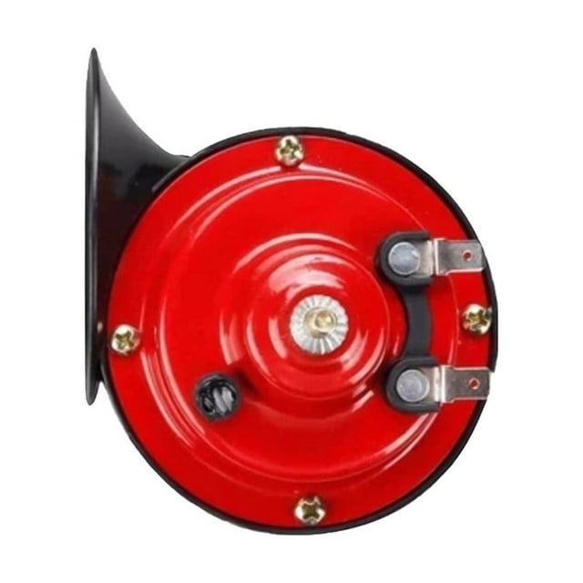 Super Loud Dual Trumpet Air Horn Compressor 12V Car Truck Train SUV Red