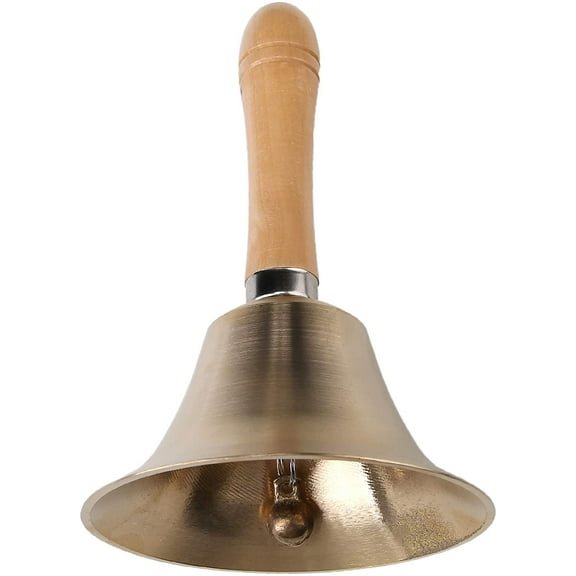 Super Loud Solid Brass Hand Call Bell