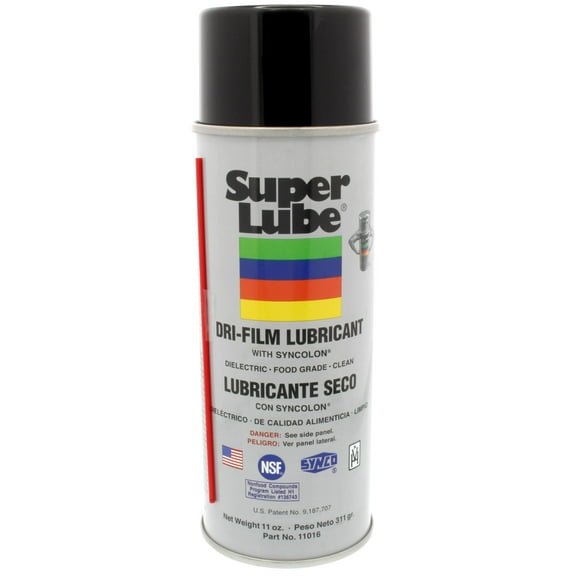 Super Lube Dri-Film Synthetic Powder Lubricant w/Syncolon (Off White/Opaque, 11oz), NSF Certified Food Grade & Clean