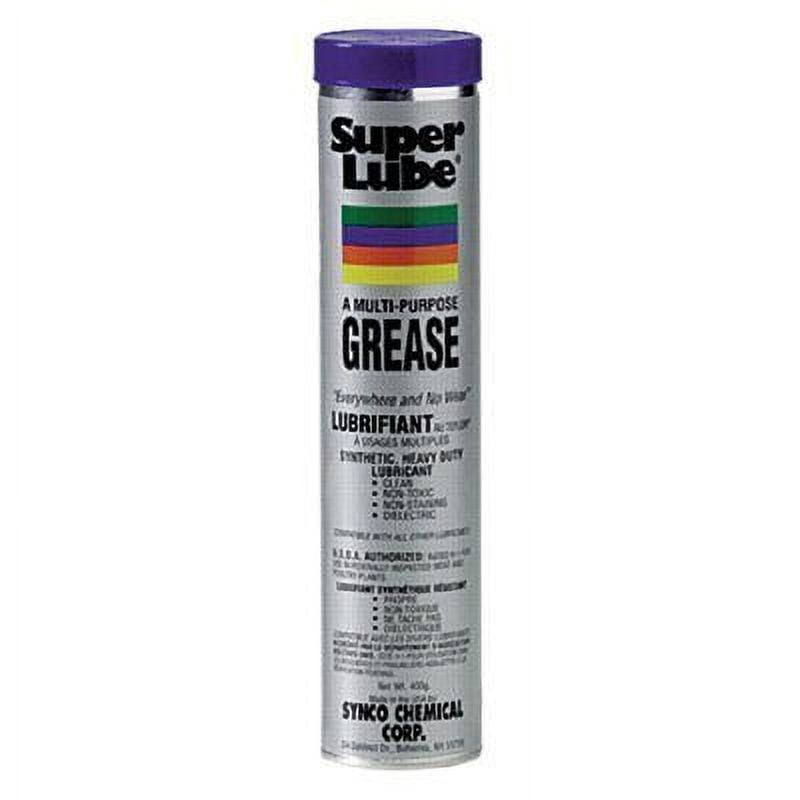 Super Lube 21030 Multi-Purpose Synthetic Grease, 400 Gram Cartridge Pack of 12