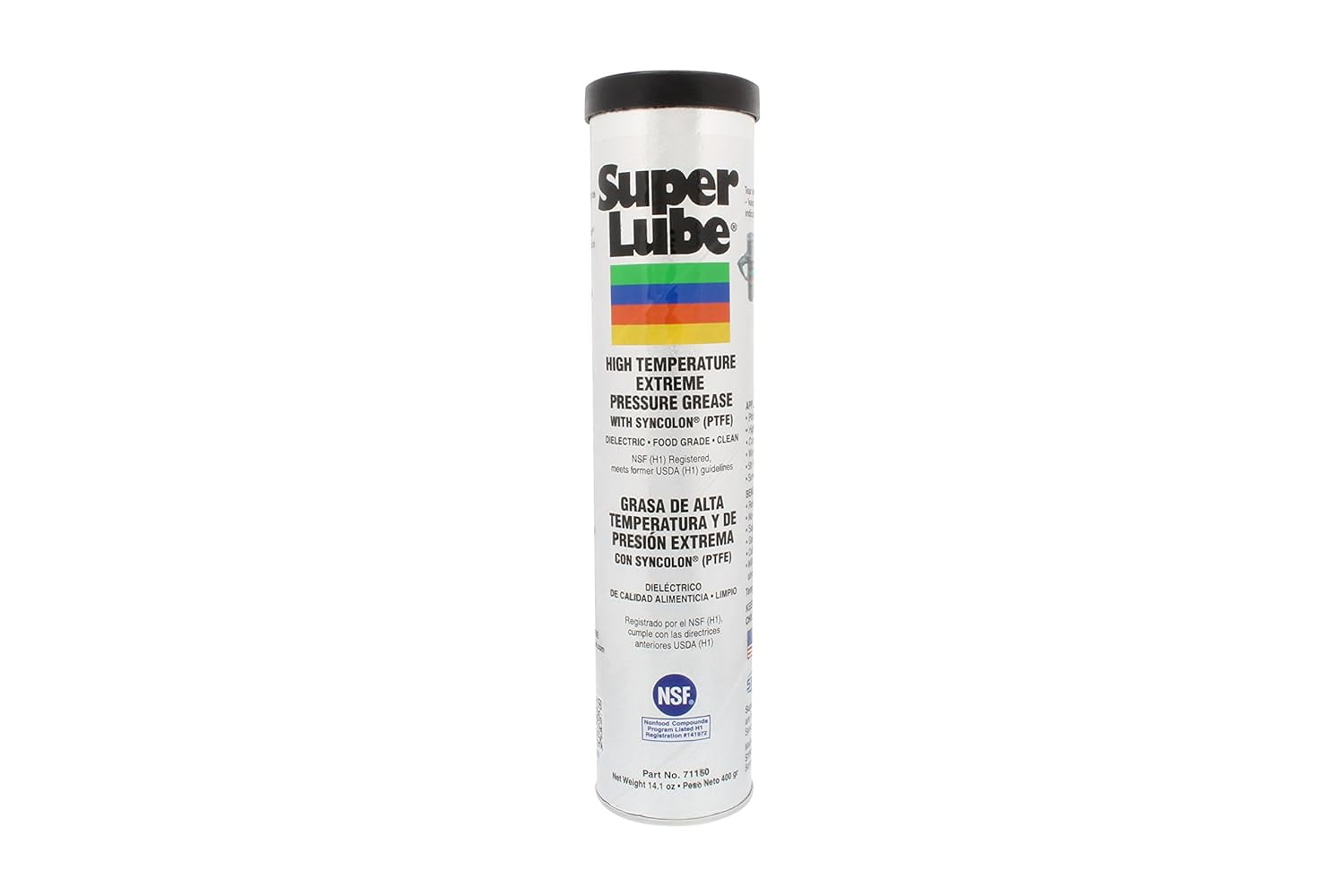 Super Lube 71150 High Temperature E.P. Grease, 14.1 oz Cartridge , White