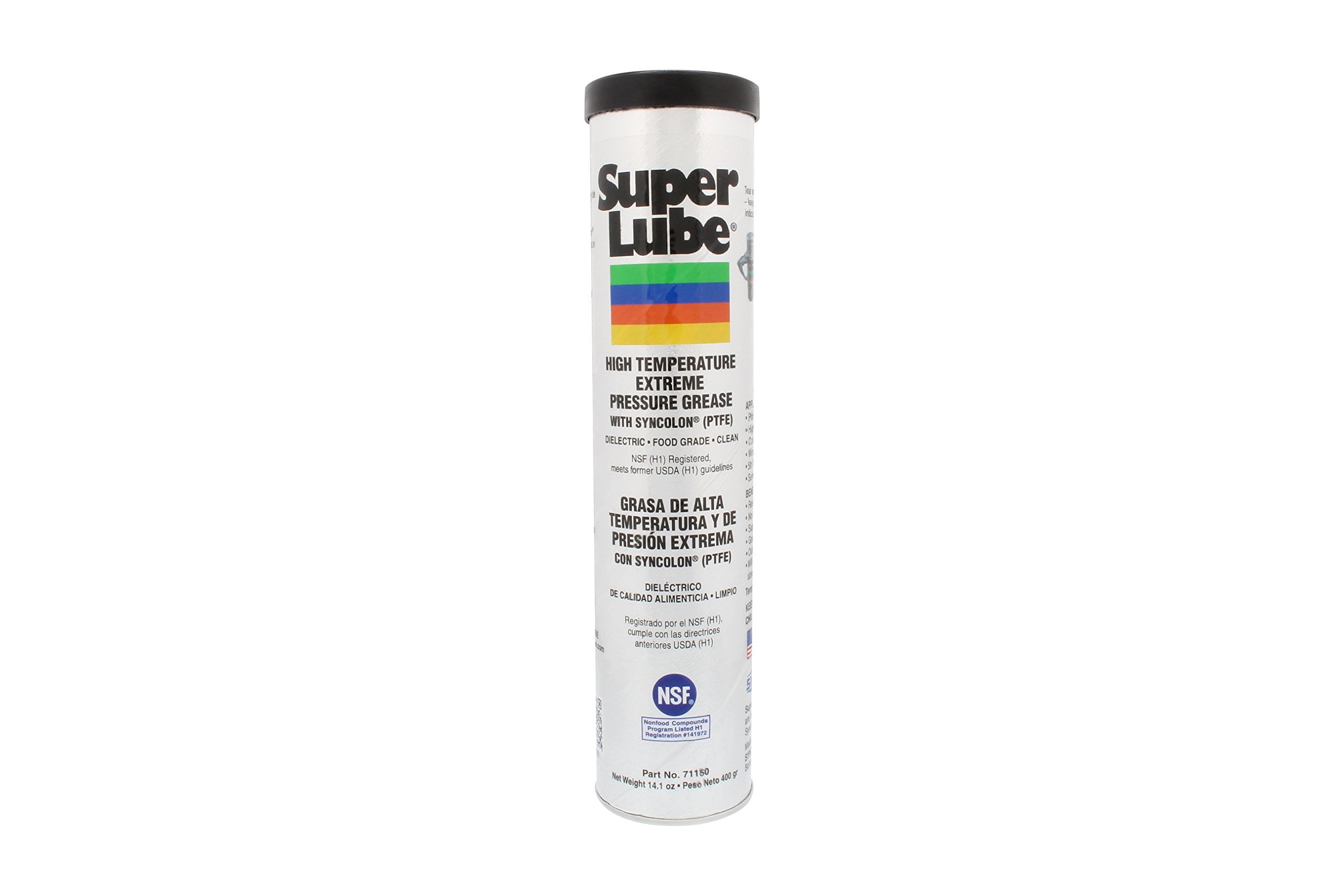 Super Lube 71150 High Temperature E.P. Grease, 14.1 oz Cartridge , White
