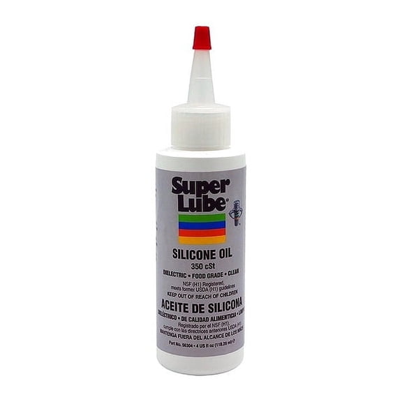 Super Lube Hydraulic Oil,Silicone Base,4 oz 56304