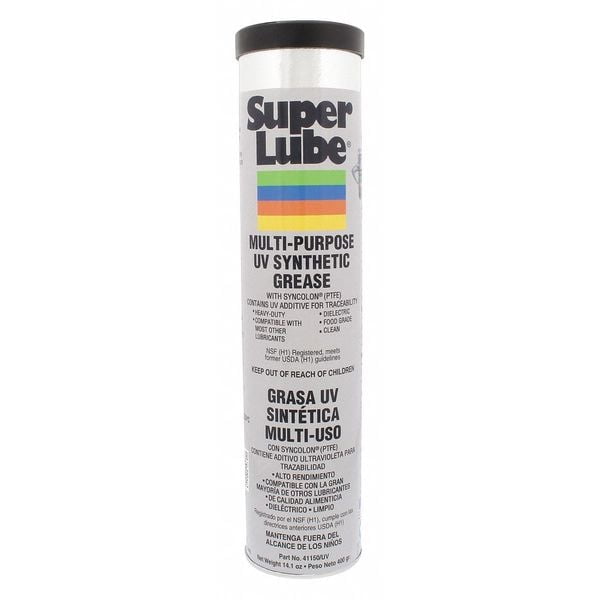 Super Lube Multipurpose UV Grease,Cartridge,14.1oz 41150/UV