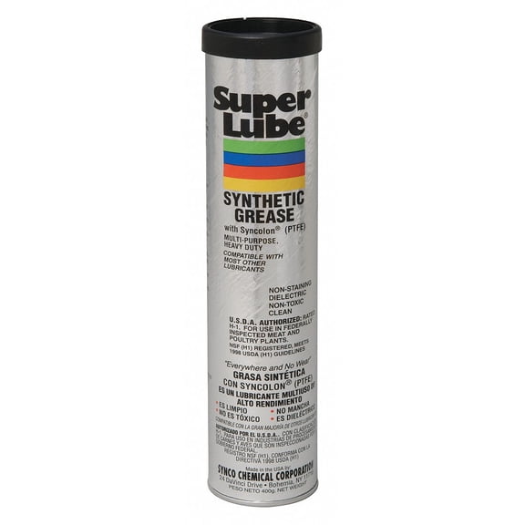 Super Lube White, Multipurpose Grease, 14.1 oz., 1 NLGI Grade 41150/1