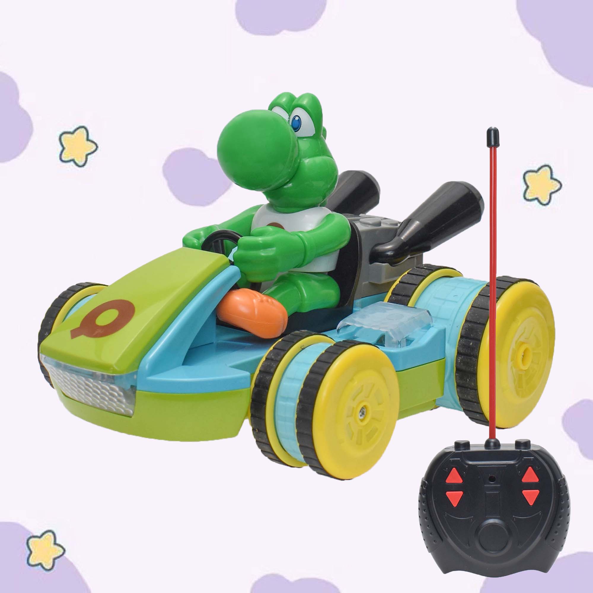 Super Mario Remote Control Car with Light Munboo 6.3" Yoshi Racer RC