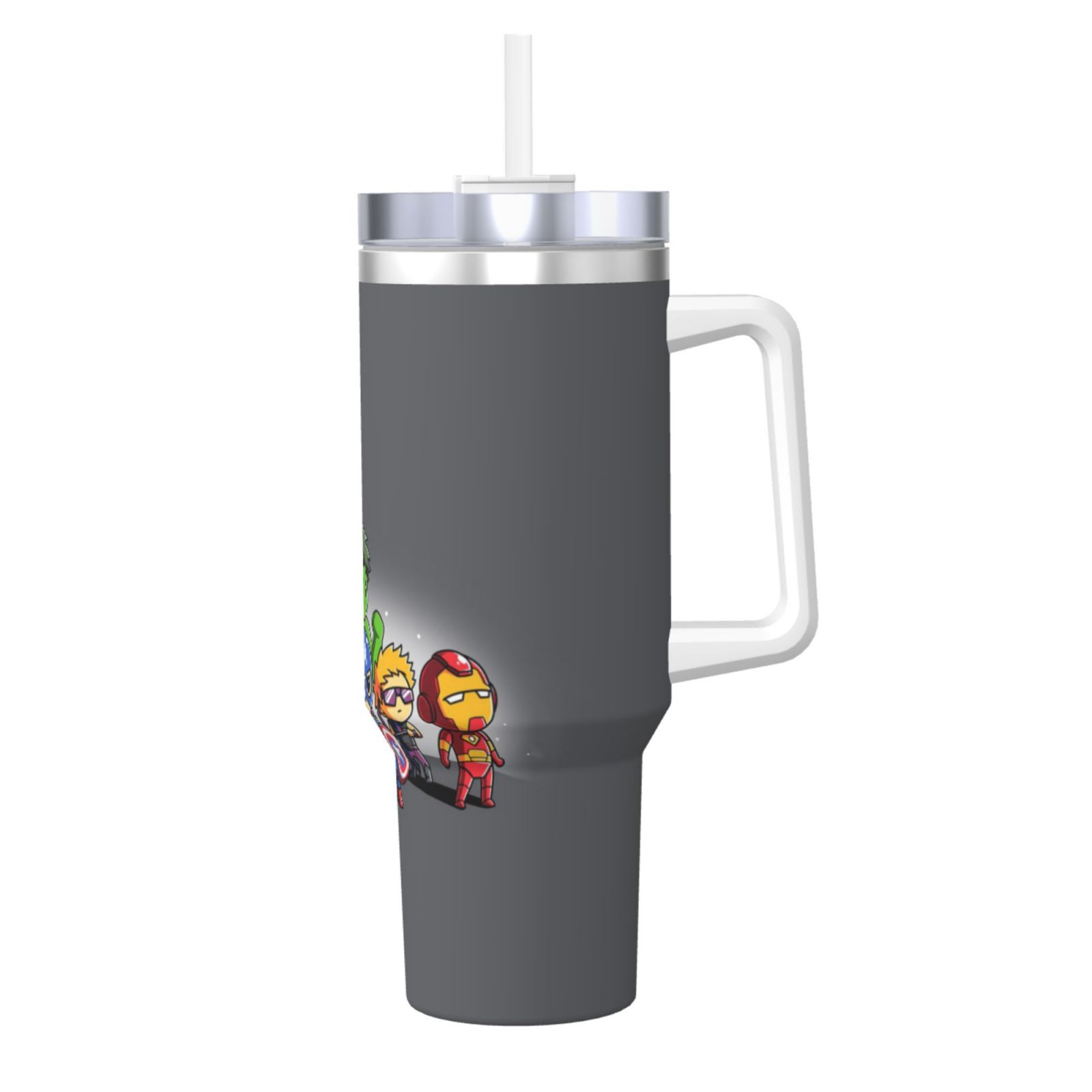 SuperMan 40oz Stainless Steel Vacuum Insulated Tumbler With Lid And