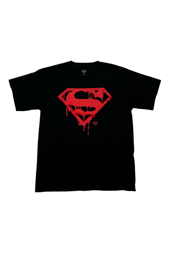 Super-Man Mens T-Shirt - Death of Dripping Logo Image