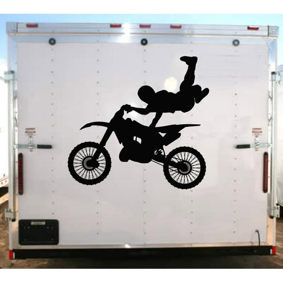 Super Man Seat Grab Motorcycle Trick Decal Racing Trailer Stickers