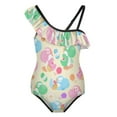 thumbnail image 2 of HILEELANG Baby Toddler Girls' One-Piece Swimsuit Ruffles Design... 2 of 12