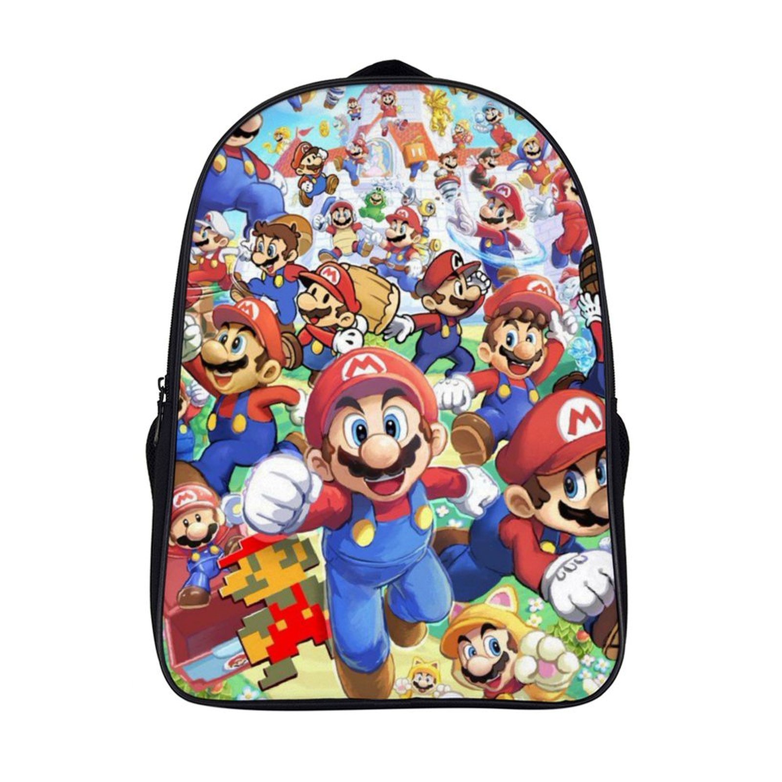 Super Mario 16 Inch Backpack Book Bag Outdoor Daypack Multifunctional ...