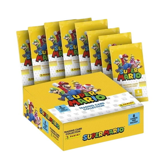 Super Mario 2022 Panini Trading Card Box | 18 Packs