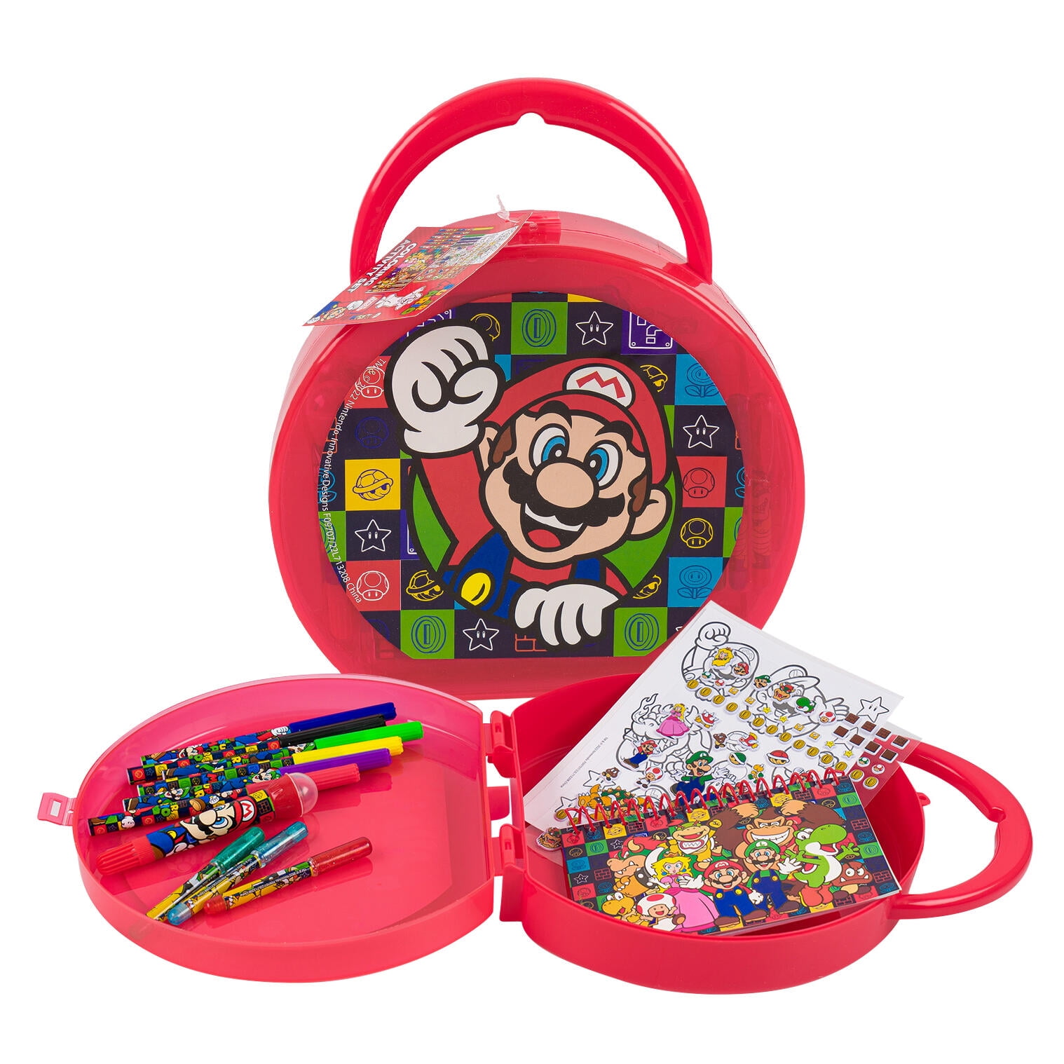 Super Mario 34pc Activity Set W/ Travel Case