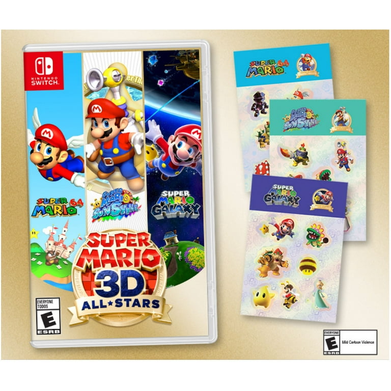 Super Mario 3D All-Stars + Walmart Exclusive Sticker Set, Nintendo,  Nintendo Switch 813100024438 