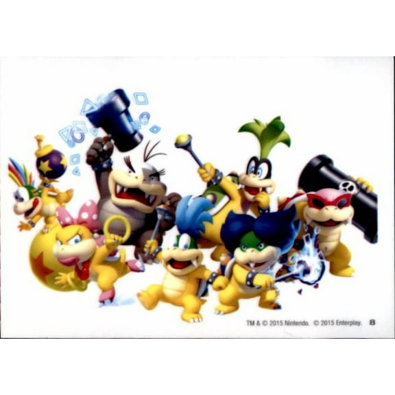 Super Mario 3D Bowser Kids Dog Tag Decal Sticker #8