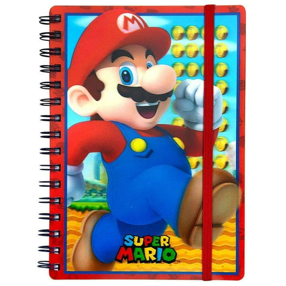 Super Mario 3D Lenticular A5 Wiro Notebook