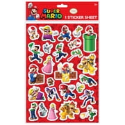 Nintendo Super Mario Bros. Sticker Sheet, Includes 26 Stickers