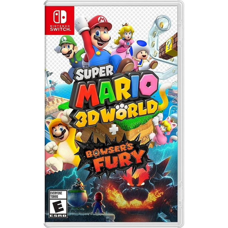 日本製 Super Mario Adventure Bros Toad Fury, Bowser's + World 3D Nintendo Switch
