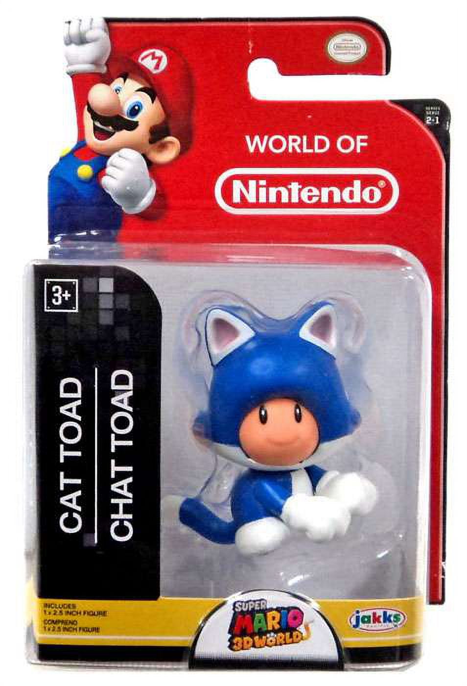 Super Mario 3D Worlds Cat Toad Mini Figure - Walmart.com