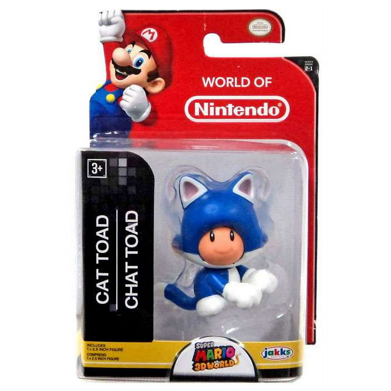 Super Mario 3D Worlds Cat Toad Mini Figure - Walmart.com