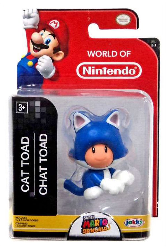 Super Mario 3D Worlds Cat Toad Mini Figure